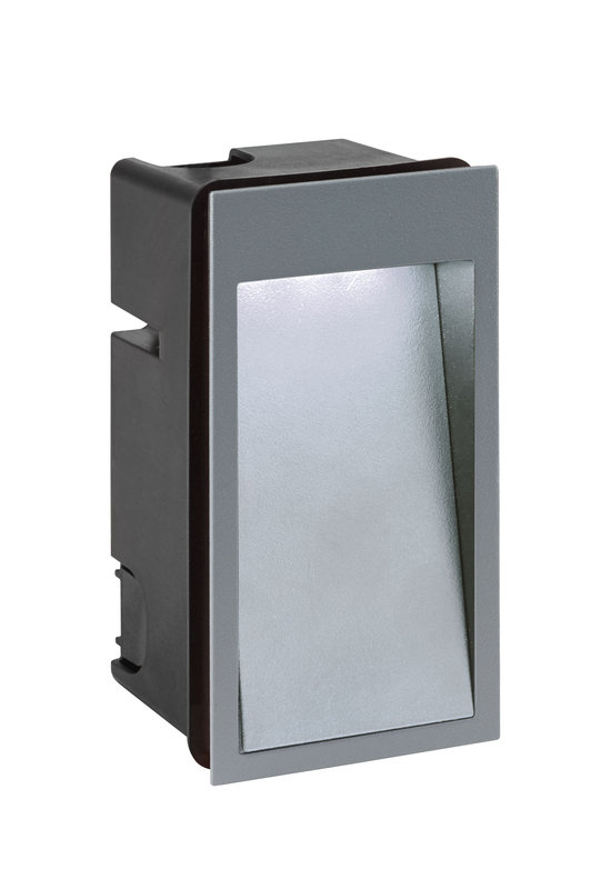 ARIC 50728 - Dilga - Encastré De Mur Extérieur Led 4,5W 3000K Asy 200Lm, Gris