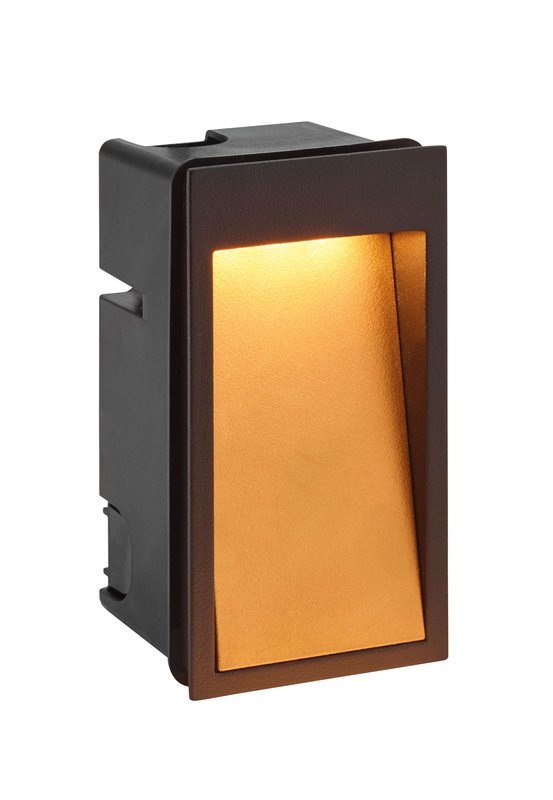 ARIC 50727 - Dilga - Encastré De Mur Extérieur Led 6,1W 3000K Asy 200Lm, Noir/Doré
