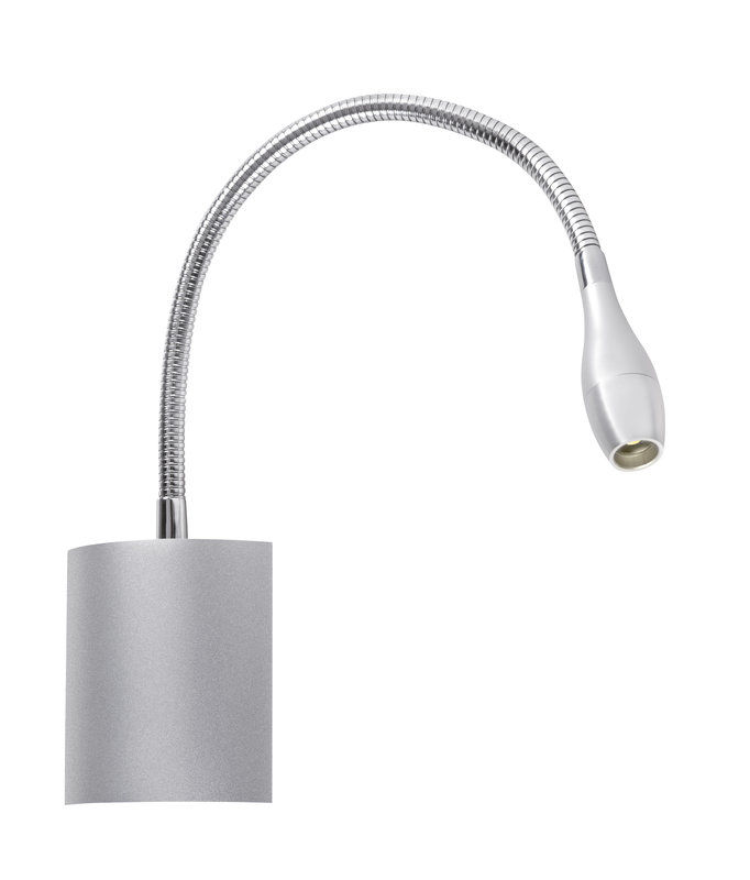 ARIC 5222 - Liza 01 - Liseuse 2,3W 3000K 110Lm 40° 30000H, Installation Patère, Grise