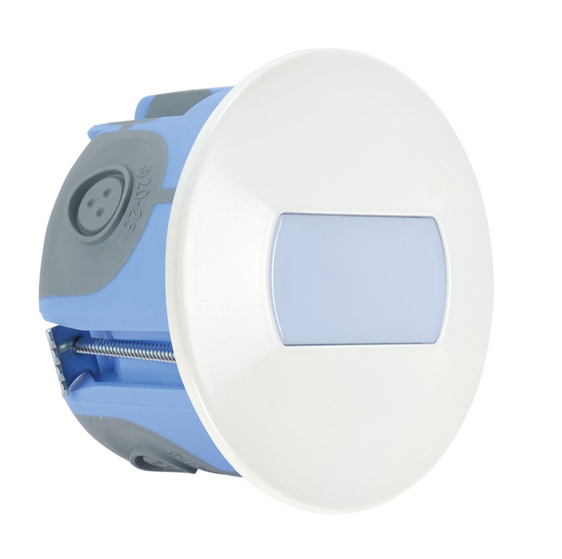 ARIC 5243 - Baliz - Encastré Mur Rond, Fixe, Blanc, Led Intég. 1,2W 4000K 8Lm