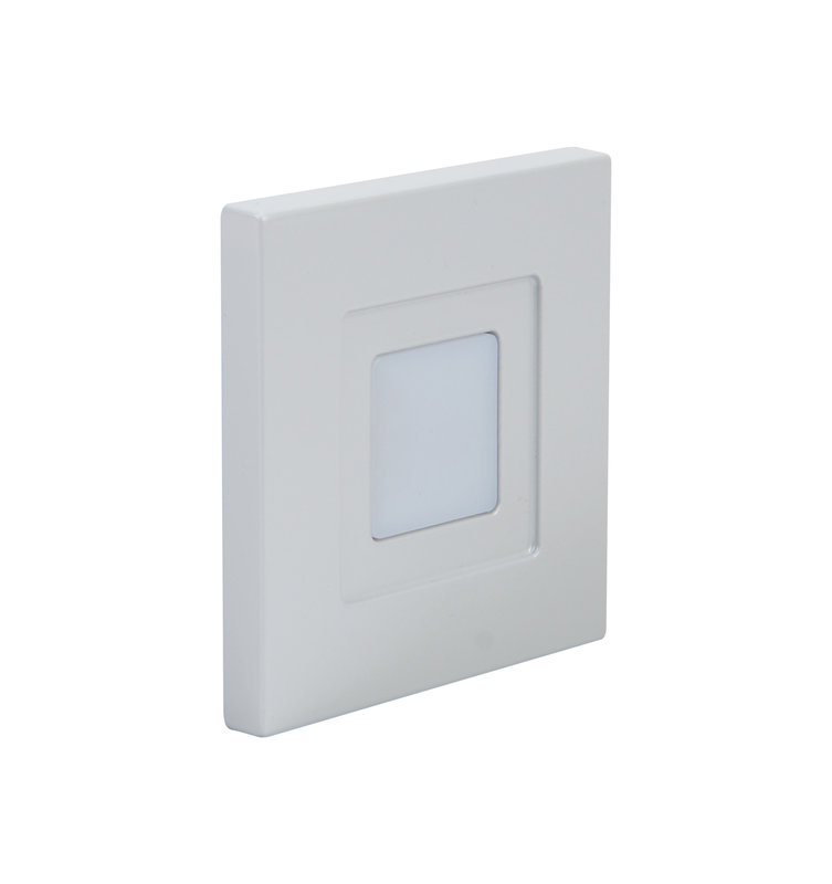 [ARIC-51881] ARIC 51881 - Iso 60 Cct - Encastré Mur Led 1,2W Bleu 2Lm 115° 30000H Face Avant Alu Gris