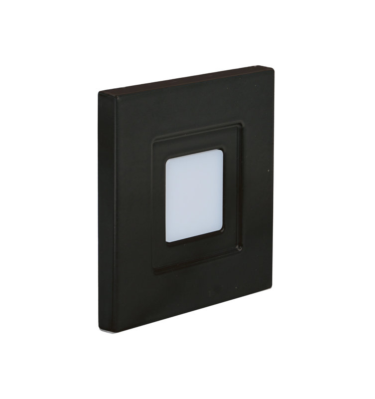 ARIC 51880 - Iso 60 Cct - Encastré Mur Led 1,2W Bleu 2Lm 115° 30000H Face Avant Alu Noir