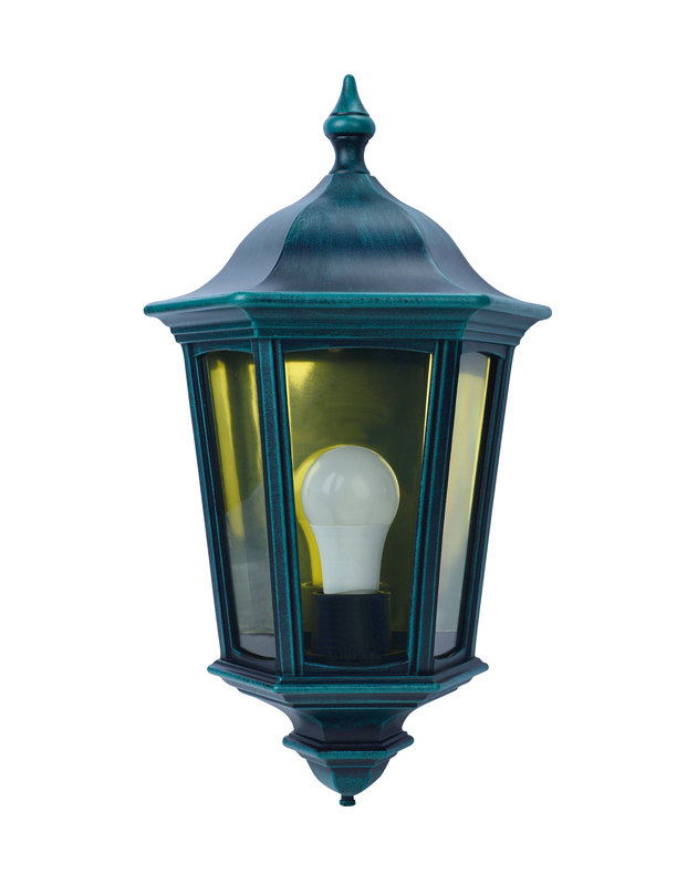 ARIC 1932 - Lizio - Applique Mur Ext. Ip44 Ik08, Vert, E27 100W Max., Ampoule Non Incl.