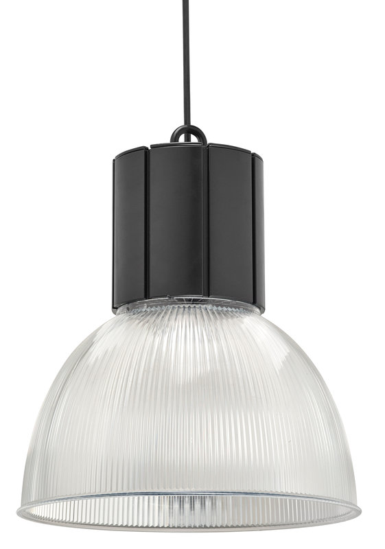 ARIC 56016 - Lexa Dali - Susp. Ø316Mm, Noir / Transparent, Led Intég. 37W 60° 3000K 3600Lm