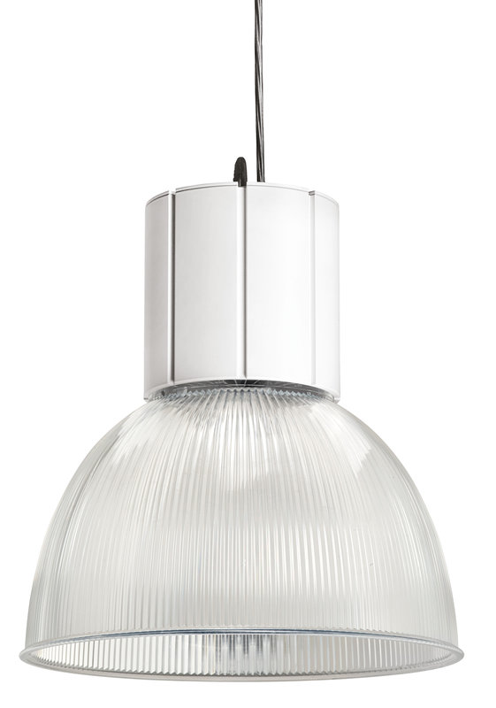 ARIC 56015 - Lexa Dali - Susp. Ø316Mm, Blanc / Transparent, Led Intég. 37W 60° 4000K 3600Lm