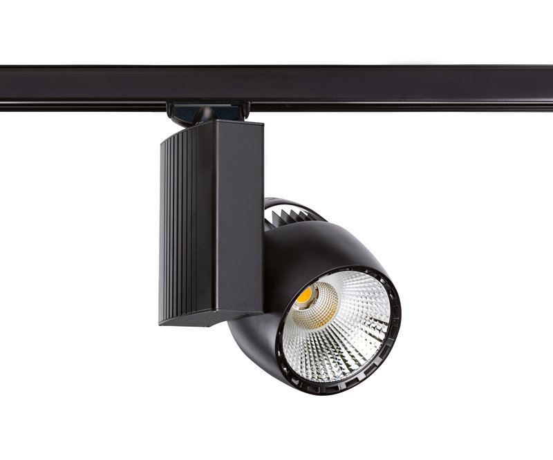 ARIC 50323 - Ikar 029 - Proj. Rail 1 All.029, Noir, Angle 65°, Led Intég. 42W 4000K 3800Lm