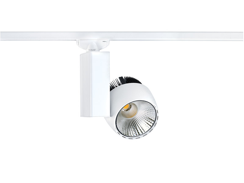 ARIC 50176 - Ikar 029 - Proj. Rail 1 All.029, Blanc, Angle 36°, Led Intég. 42W 3000K 3800Lm