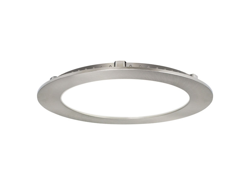 ARIC 50805 - Downlight Flat Cct Plat Rond Fixe Nickel 110° Led 13W 1150Lm 2700/3000/4000K