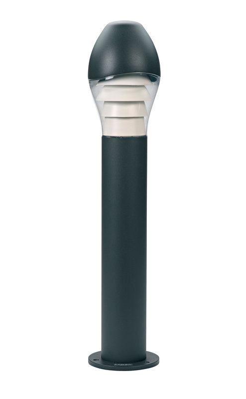 ARIC 4021 - Neway - Borne Ext. Ip65 Ik07, Graphite, E27 57W Max., Ampoule Non Incl., Haut.75Cm