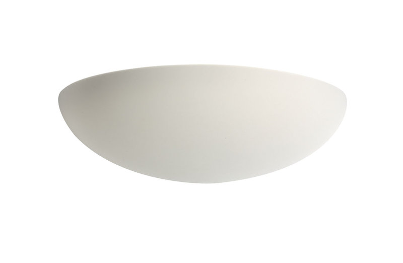 ARIC 3004 - Domino - Applique Mur Plâtre E27 77W Max.,Demi-Lune, Lpe Non Incl.