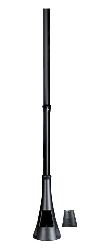 ARIC 3131 - Mateo - Mât / Poteau Ø60Mm Noir - 3,00M