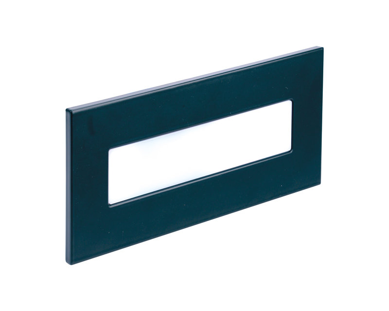 ARIC 51839 - Baliz 3 - Encastré Mur Rectang., Fixe, Anthracite, Led Intég. 3,8W Bleu