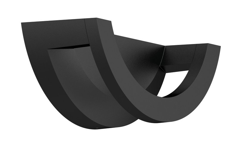 [ARIC-51523] ARIC 51523 - Applique Extérieure Led Curva Ip65 50° 10W/3000K Noir