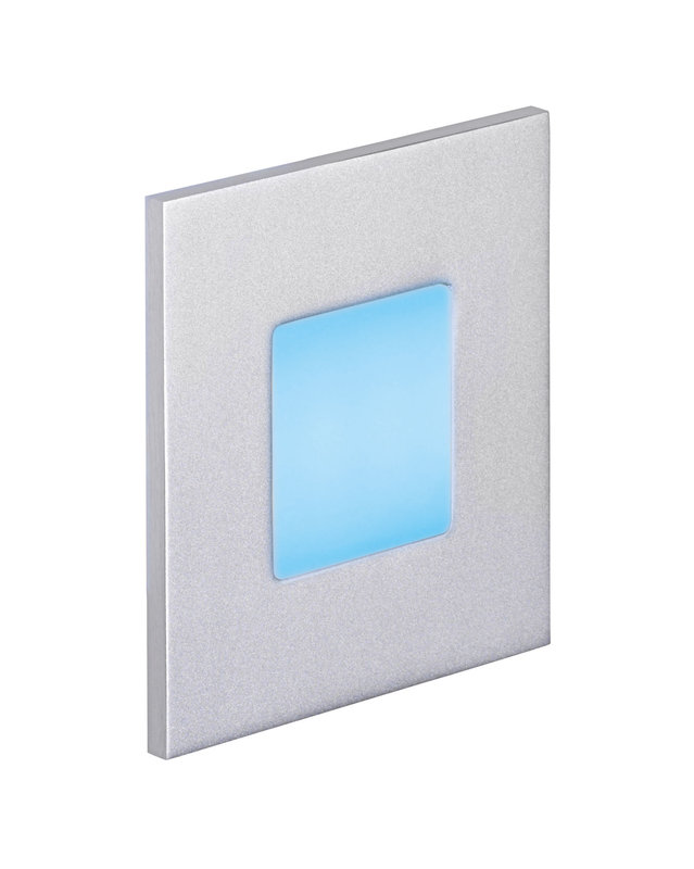 ARIC 50382 - Baliz 2 - Encastré Mur Carré, Fixe, Gris, Led Intég. 1,8W Bleu