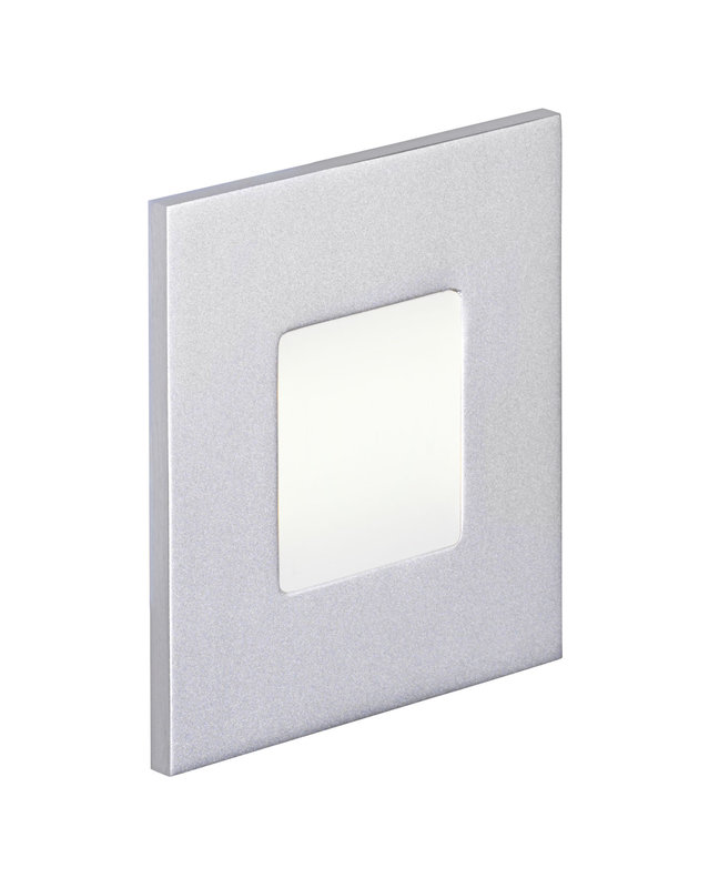 ARIC 50264 - Baliz 2 - Encastré Mur Carré, Fixe, Gris, Led Intég. 1,8W 4000K 40Lm