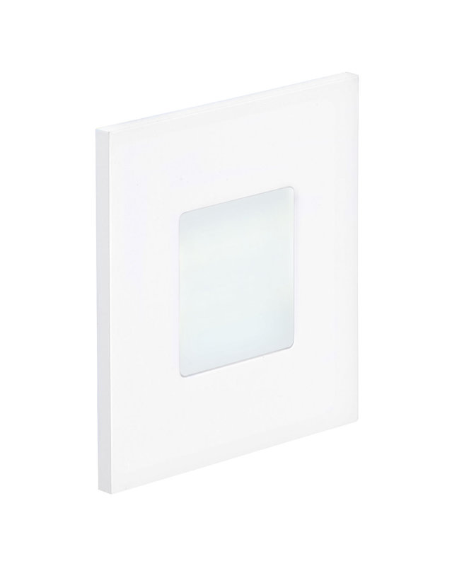 ARIC 50262 - Baliz 2 - Encastré Mur Carré, Fixe, Blanc, Led Intég. 1,8W 4000K 40Lm