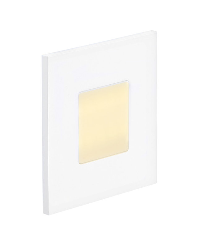 ARIC 50261 - Baliz 2 - Encastré Mur Carré, Fixe, Blanc, Led Intég. 1,8W 2400K 30Lm