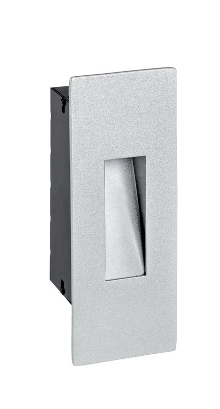 ARIC 50235 - Encastré Mur Russel Gris Pour Balisage, Led 1.6W 3000K 100Lm 230V