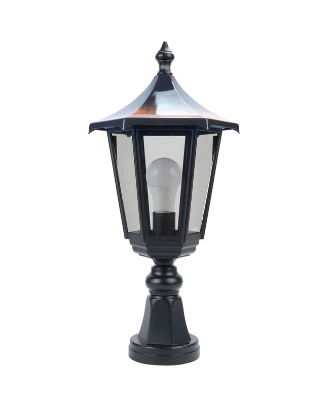 ARIC 3045 - Monaco - Borne Ext. Ip43 Ik02, Cuivré, E27 100W Max., Ampoule Non Incl., Haut.53Cm