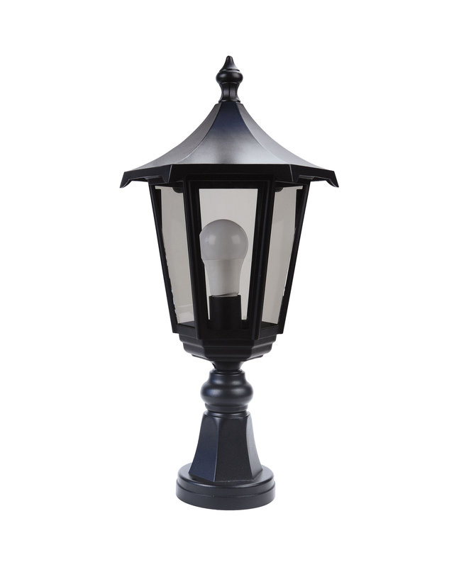 ARIC 3044 - Monaco - Borne Ext. Ip43 Ik02, Noir, E27 100W Max., Ampoule Non Incl., Haut. 53Cm