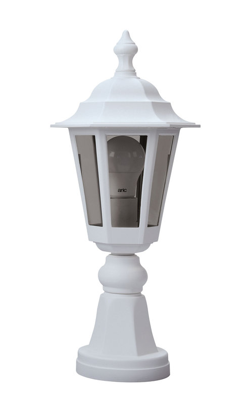 ARIC 1938 - Niza - Borne Ext. Ip43 Ik02, Blanc, E27 60W Max., Lpe Non Incl., Haut.45Cm