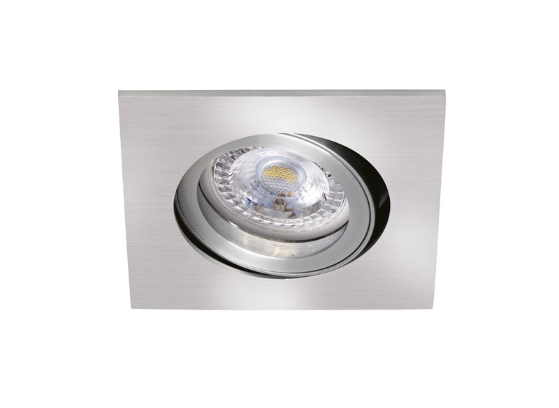 ARIC 51151 - Tipo - Enc. Gu10, Carré, Alu, A/Ampoule Led 4,5W 4000K 390Lm, Dimmable Par Inter