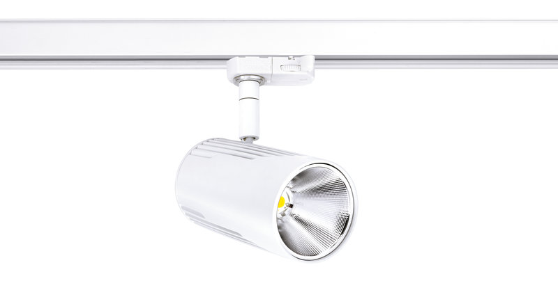 ARIC 50195 - Lumi 023 - Proj. Rail 3 All.023, Blanc, Angle 42°, Led Intég. 22,5W 3000K 2100Lm
