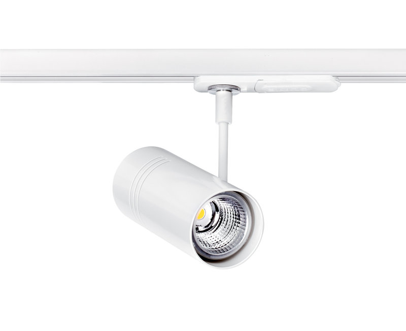ARIC 50186 - Evoli - Proj. Rail 1 All.029, Blanc, Angle 36°, Led Intég. 10,5W 4000K 850Lm
