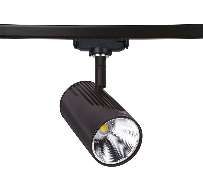 ARIC 50184 - Lumi 029 - Proj. Rail 1 All.029, Noir, Angle 42°, Led Intég. 22,5W 3000K 2100Lm