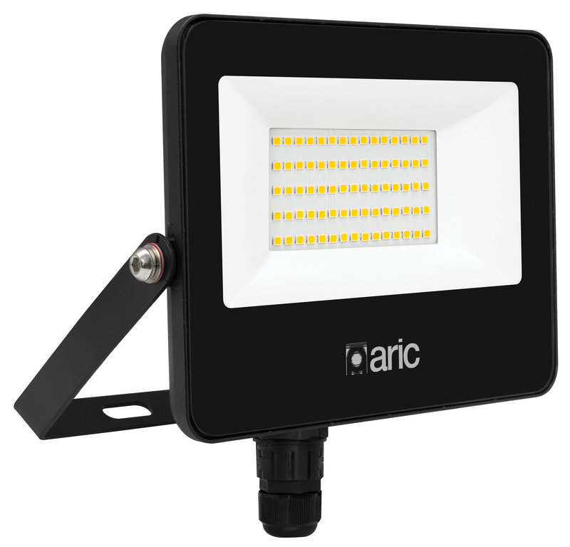ARIC 51314 - Wink 2 - Proj. Ext. Ip65 Ik08, Noir, Led 110° 50,6W 3000K 5000Lm,Connecteur Ip68