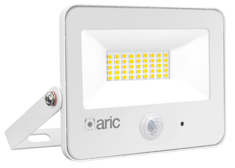 ARIC 51309 - Wink 2 Pir Sensor - Proj. Ext. Ip65 Ik08, Blanc, Led 110° 32,4W 4000K 3300Lm