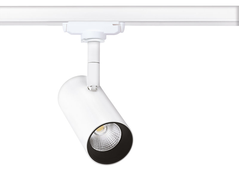 ARIC 51854 - Elma Cct - Proj. Rail 1 All.029, Blanc, Led 30° 10,5W Cct 3000/4000K 840Lm