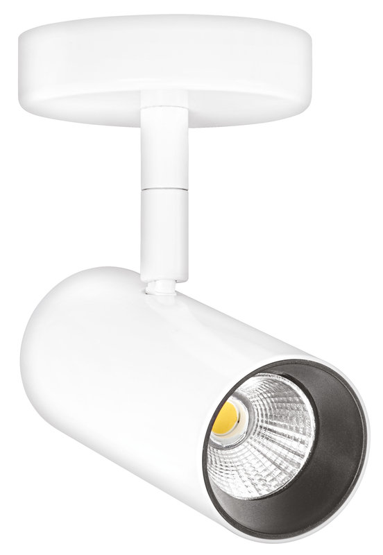 ARIC 51852 - Elma Cct - Proj. S/Patère, Blanc, Led 30° 10,5W Cct 3000/4000K 840Lm