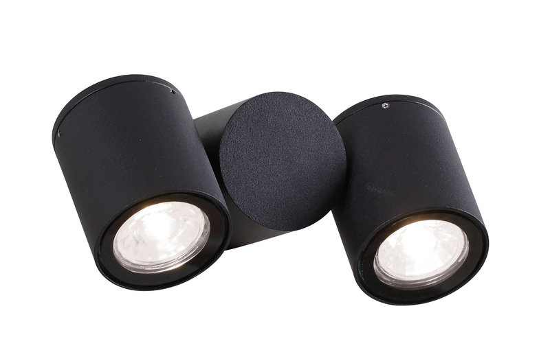 [ARIC-51397] ARIC 51397 - Topaze - Appl. Mur Ext. Ip54 Ik08, 2 Têtes, Lpes Led 4,2W 4000K 500Lm Incl.