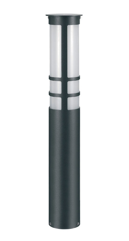 ARIC 0341 - Pao - Borne Ext. Ip44 Ik07, Noir, E27 23W Max., Ampoule Non Incl., Haut.55Cm