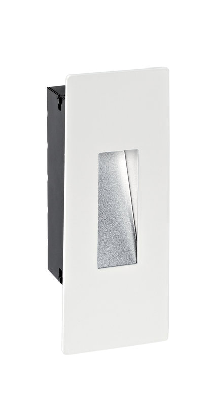 [ARIC-50234] ARIC 50234 - Encastré Mur Russel Blanc/Gris Pour Balisage, Led 1.6W 3000K 100Lm 230V