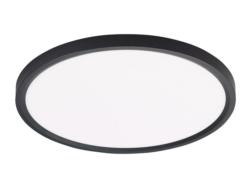 ARIC 51476 - Plafonnier Romi Rond Led Cct : 3000K / 4000K / 6500K 30W 2500Lm 30000H Noir
