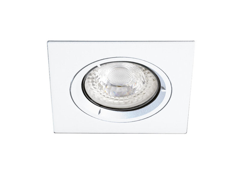[ARIC-4850] ARIC 4850 - Speed 50 C 12 - Encastré Gu5,3, Carré, Fixe, Blanc, Lampe Non Incl.