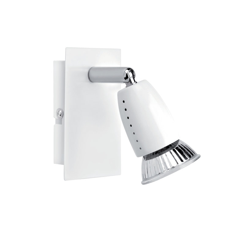 ARIC 4662 - Ecco 01 - Spot Sur Patère Gu10 50W Max., Orientable, Blanc, Ampoule Non Incl.