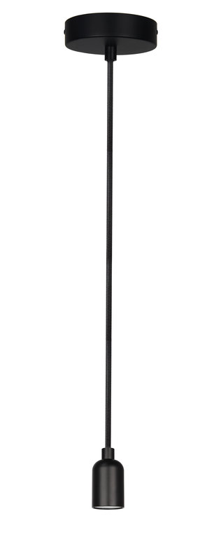 ARIC 51207 - Epoque - Susp. E27 60W Max, Douille Style Rétro, Noir Mat, Ampoule Non Incl.