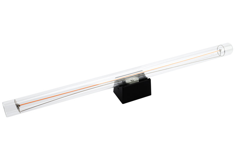 [ARIC-51201] ARIC 51201 - Elasto Led 2 - Applique Mur Minimaliste Avec Tube S14D Led Fourni, En Métal Noir