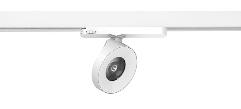 [ARIC-51801] ARIC 51801 - Boken - Proj. Rail 3 All.023, Blanc, Rond, Led 14,2W Cct 3/4000K 1230Lm Irc90