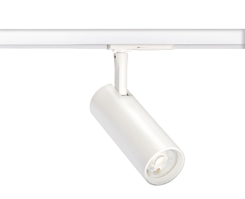 ARIC 51375 - Tek 12 - Proj. Rail 1 All.029, Blanc, Angle 60°, Led Intég. 12,5W 4000K 1150Lm