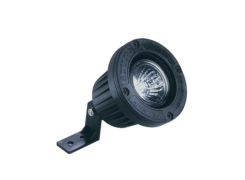 ARIC 0802 - Sub 50 - Proj. Ext. Ip68 Ik07, Noir, Ampoule Gu5,3 Led 5,3W 3000K 460Lm