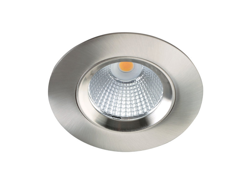 ARIC 50637 - Dl-084 - Encastré Ip20/44, Recouvrable, Nickel, Led Intég. 8W 47° 3000K 630Lm