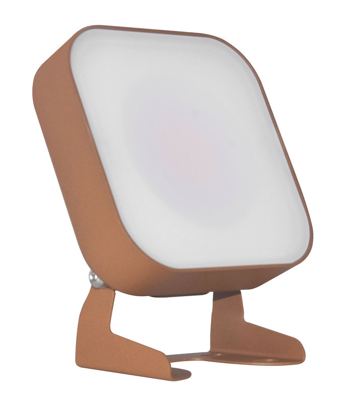 [ARIC-51799] ARIC 51799 - Zodiak 2 Proj. Ext. Ip66 Ik08 Corten Angle 100° 3-Cct 7-14-20W Jusqu'À 2200Lm
