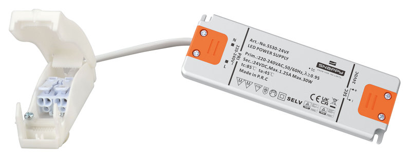 ARIC 0632 - Alimentation Led 30W 24V Dc Ip20 30000H