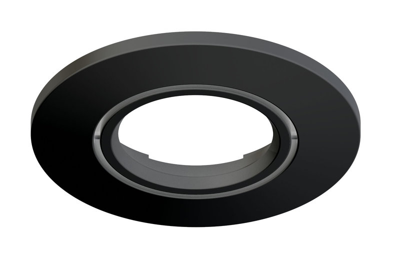 ARIC 11061 - Collerette Clipsable Pour Encastré Edos, Couleur : Noir