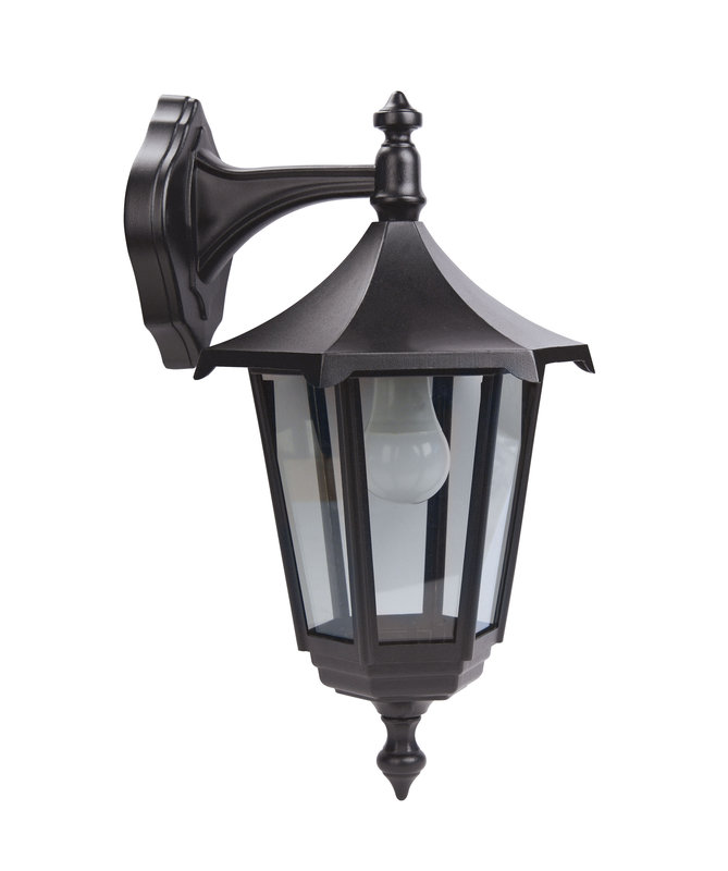 ARIC 3036 - Monaco - Appl. Mur Ext. (Haut) Ip43 Ik02, Noir, E27 100W Max., Ampoule Non Incl.