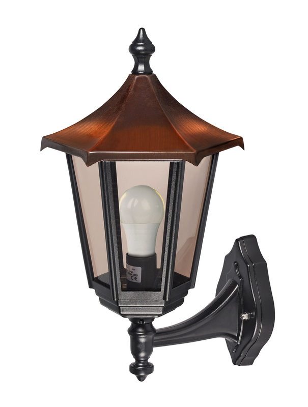 [ARIC-3033] ARIC 3033 - Monaco - Appl. Mur Ext. (Bas) Ip43 Ik02, Cuivré, E27 100W Max., Ampoule Non Incl.